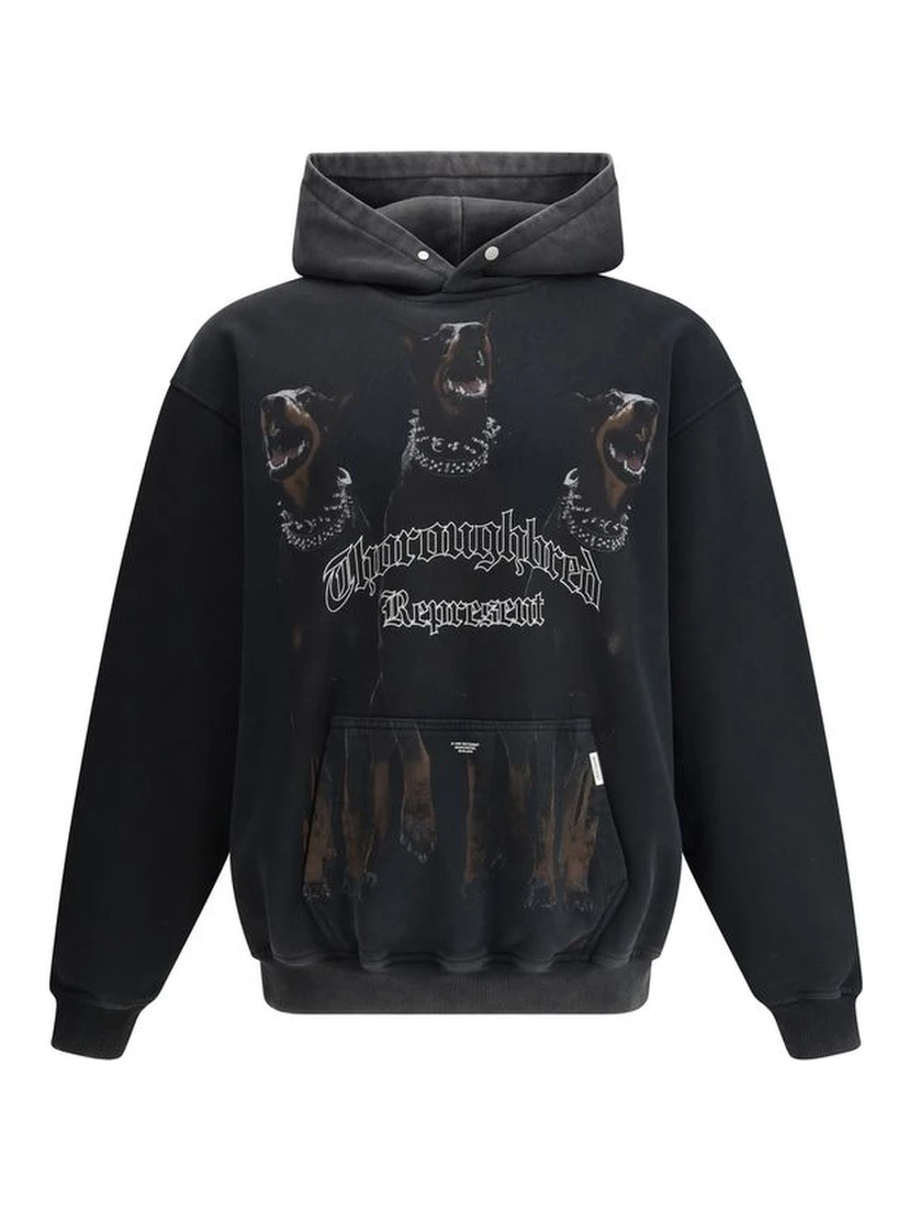 Black Cotton Sweatshirt