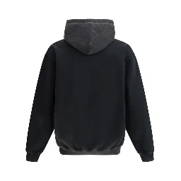 Black Cotton Sweatshirt