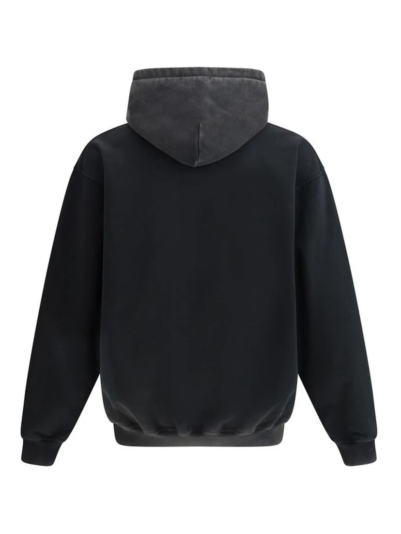 Black Cotton Sweatshirt