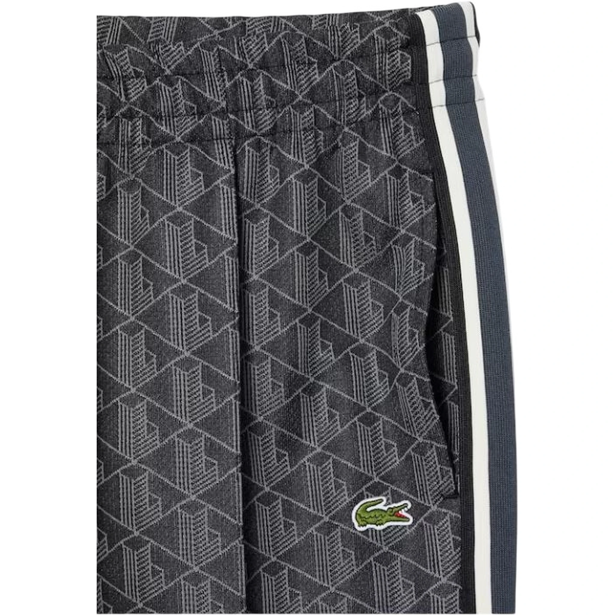 بنطال بخطوط جانبية بنمط هندسي