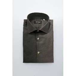 Gray Cotton Men Shirt