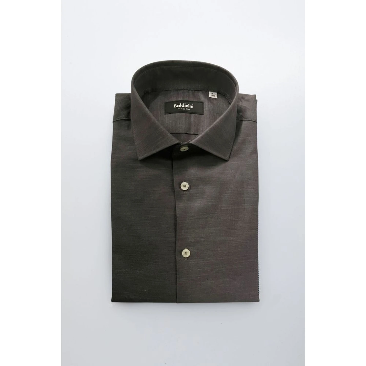 Gray Cotton Men Shirt