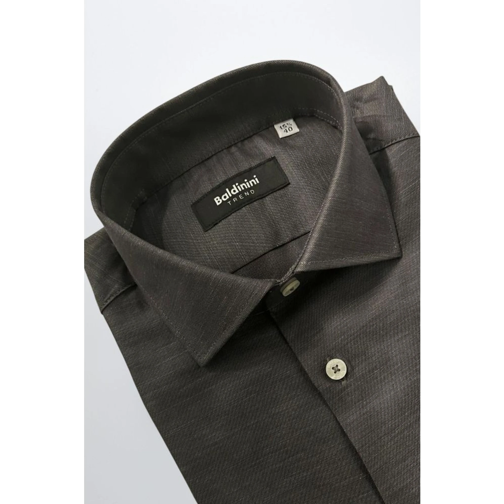 Gray Cotton Men Shirt