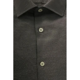 Gray Cotton Men Shirt