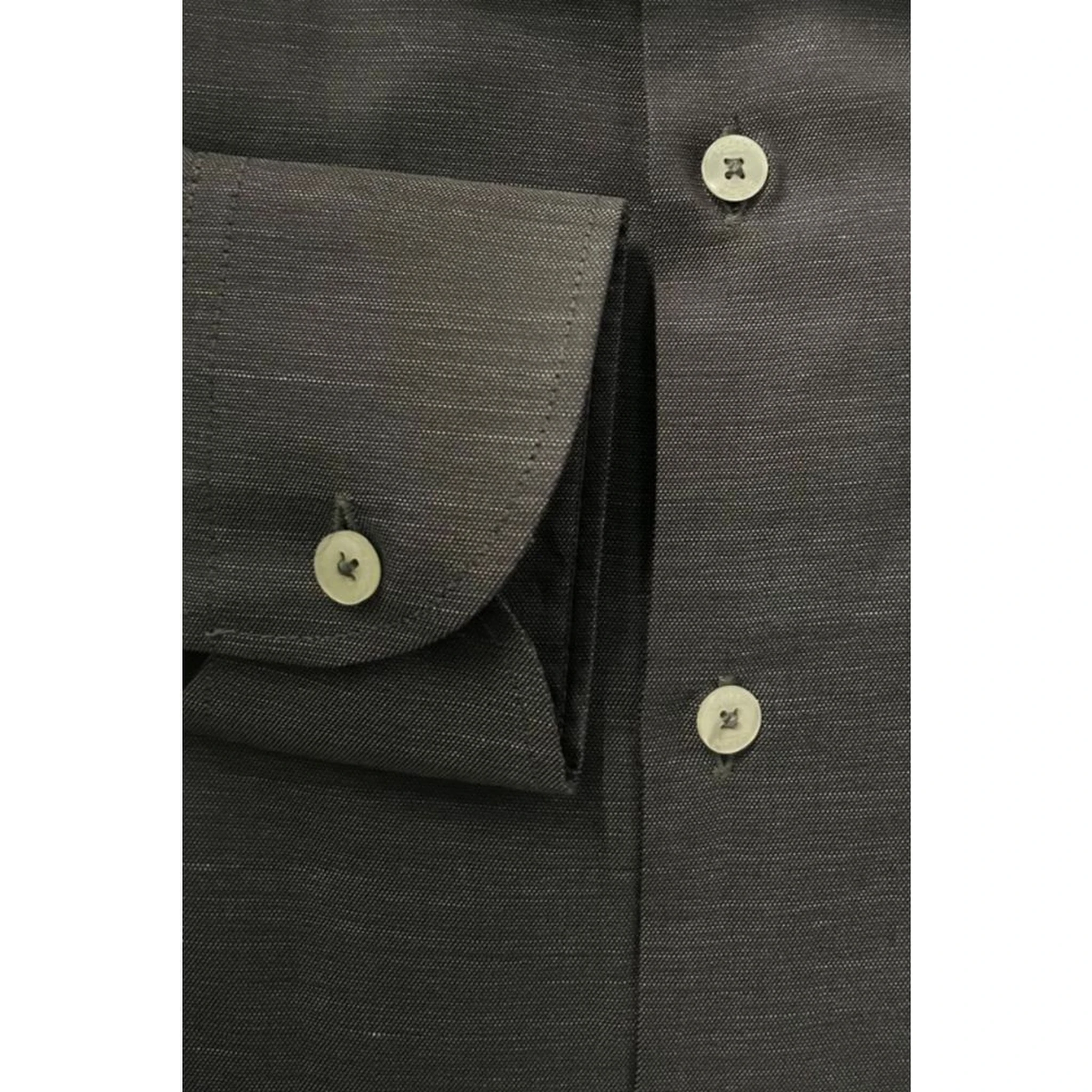 Gray Cotton Men Shirt