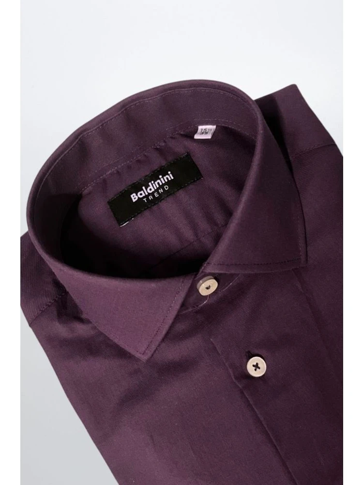 Purple Cotton Men Shirt alternative