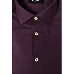 Purple Cotton Men Shirt