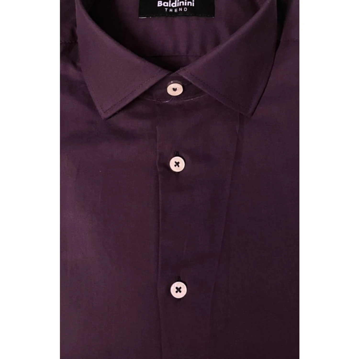 Purple Cotton Men Shirt