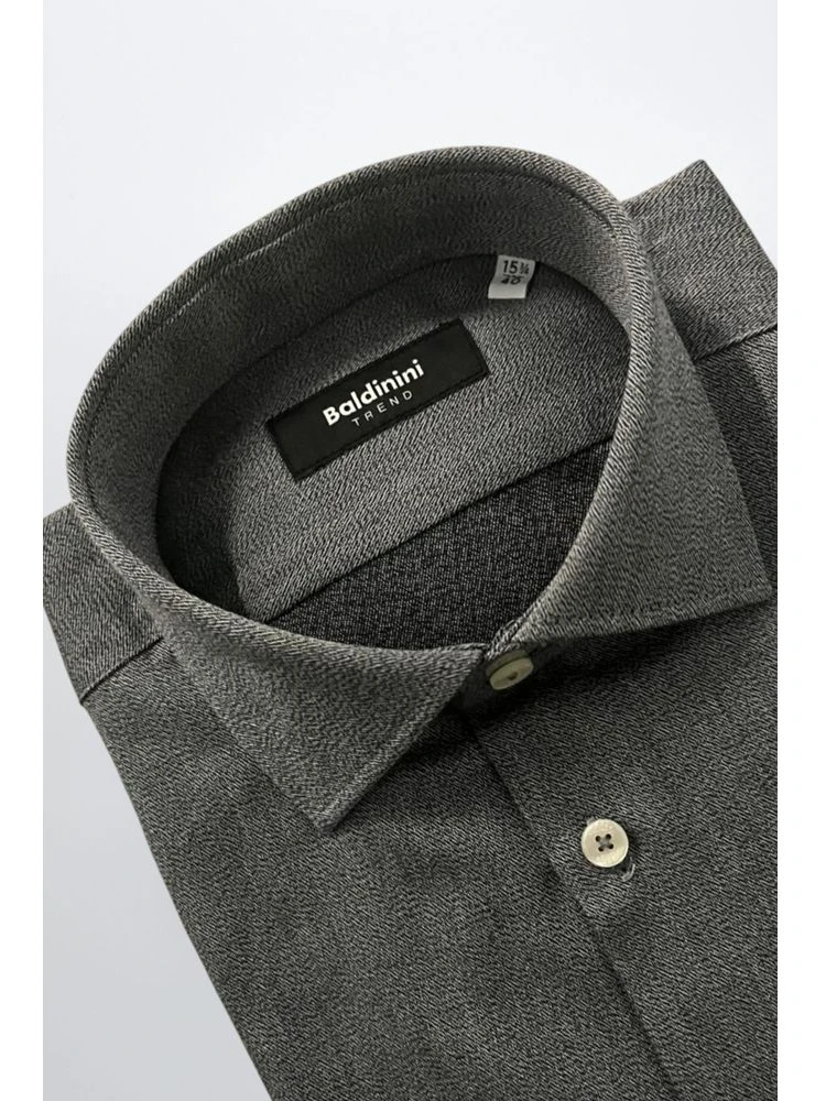 Gray Cotton Men Shirt alternative