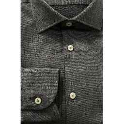 Gray Cotton Men Shirt