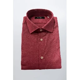Red Cotton Men's Shirt