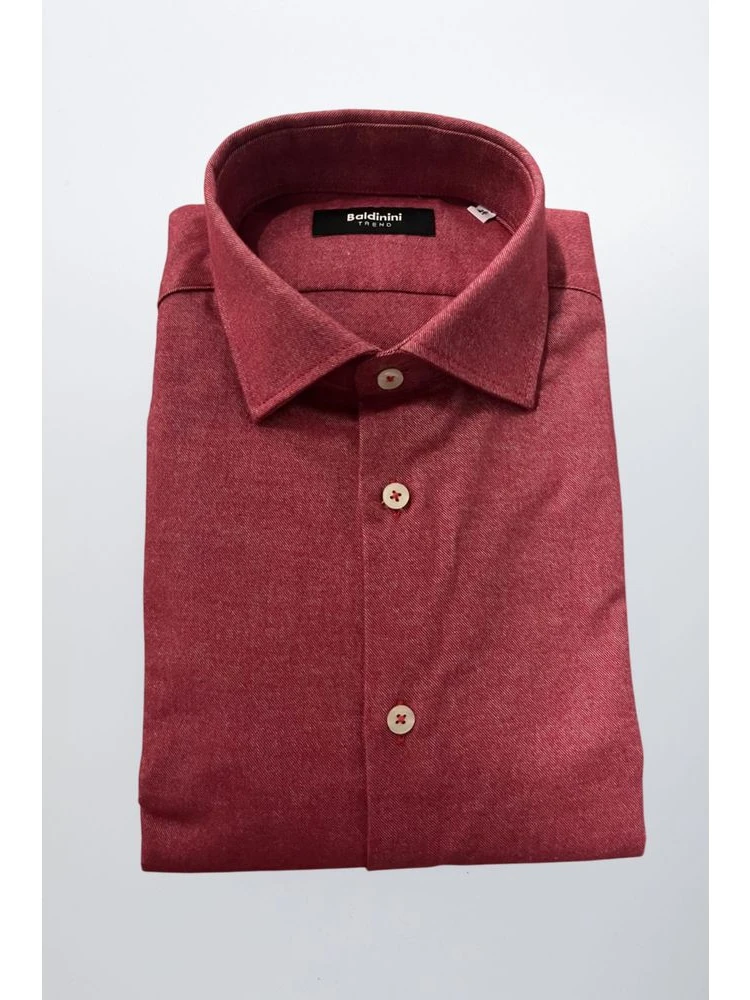 Red Cotton Men's Shirt