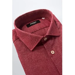 Red Cotton Men's Shirt