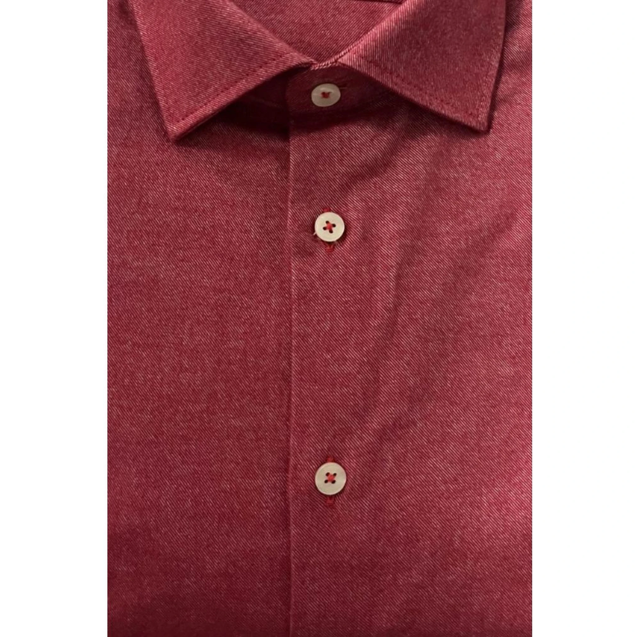Red Cotton Men's Shirt