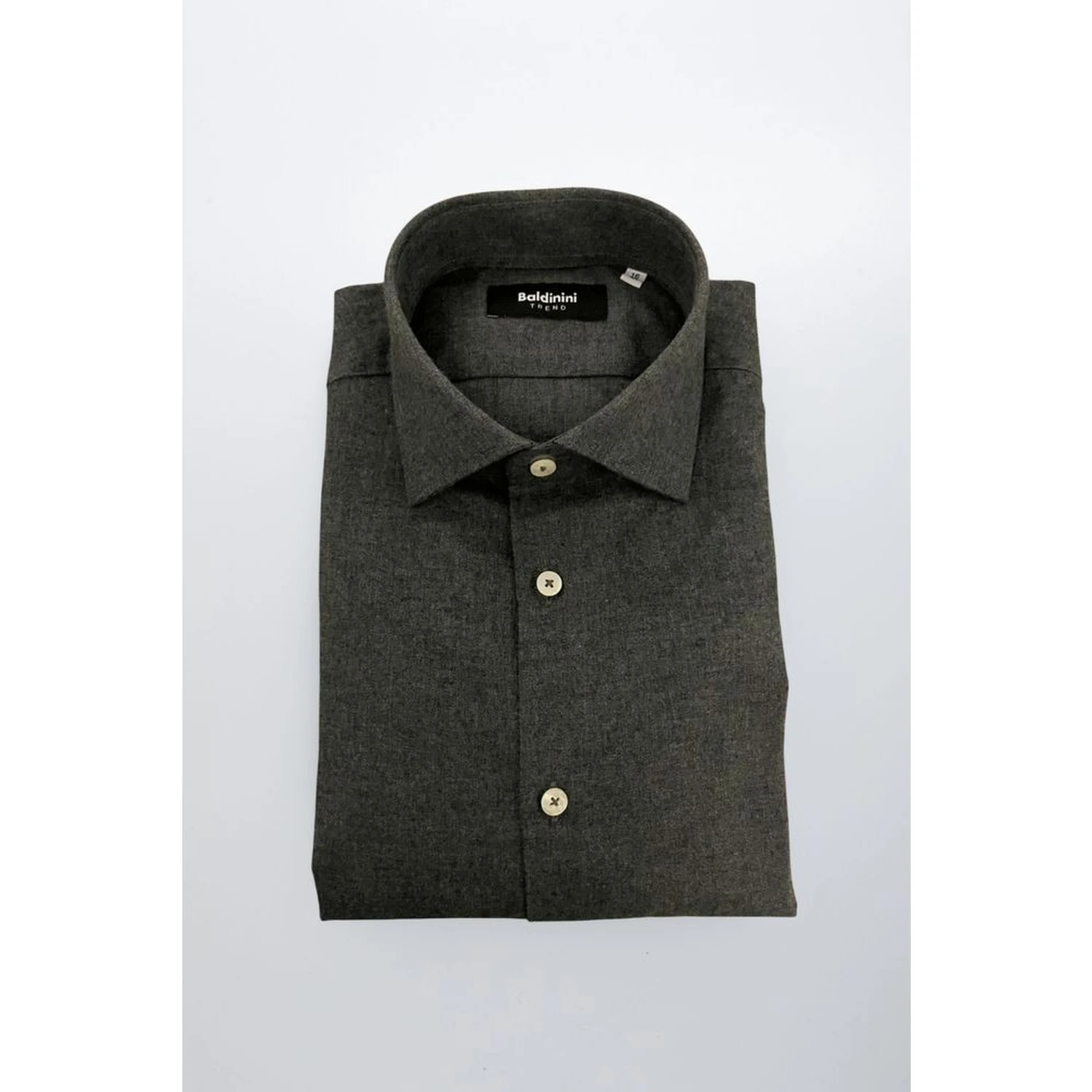 Gray Cotton Men Shirt