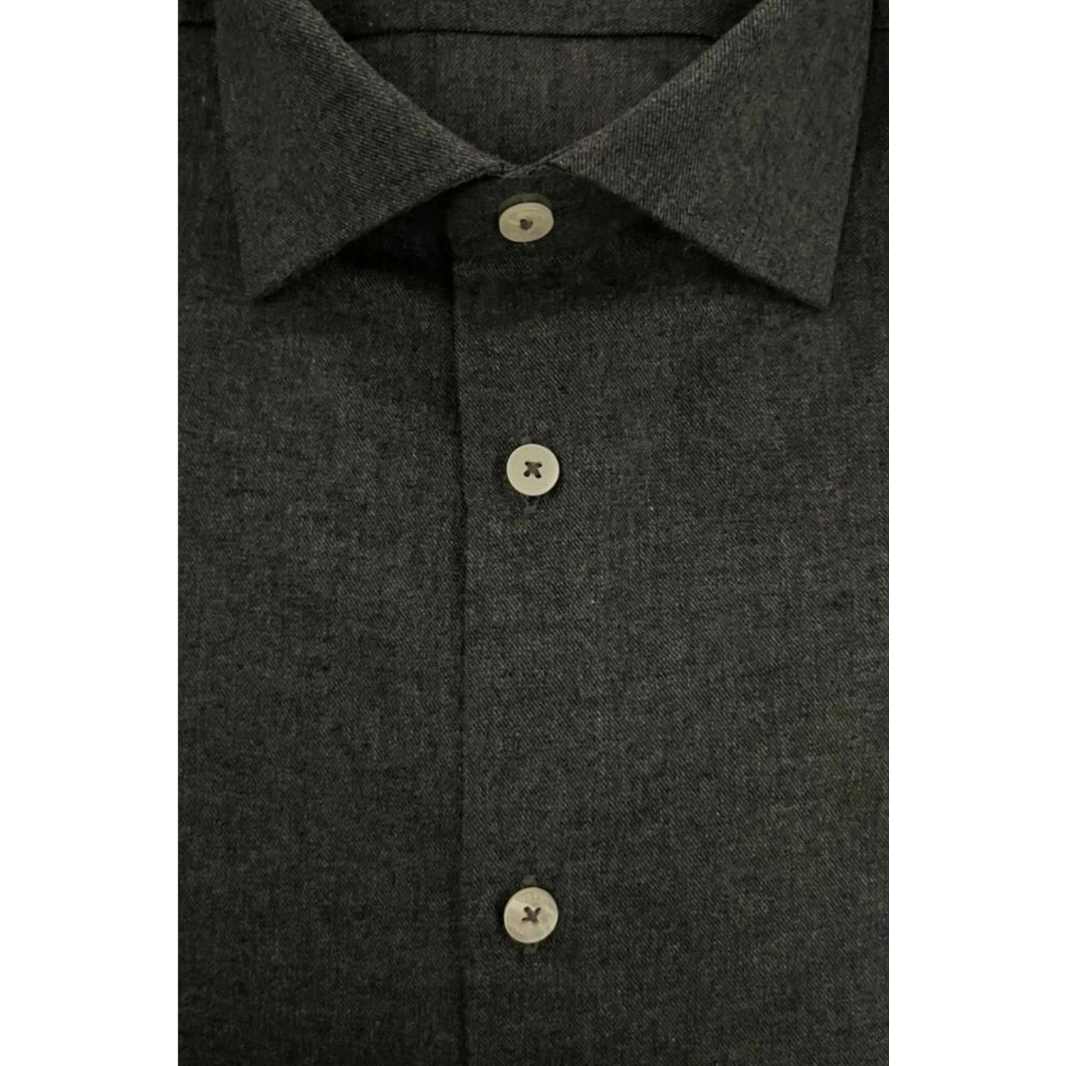 Gray Cotton Men Shirt