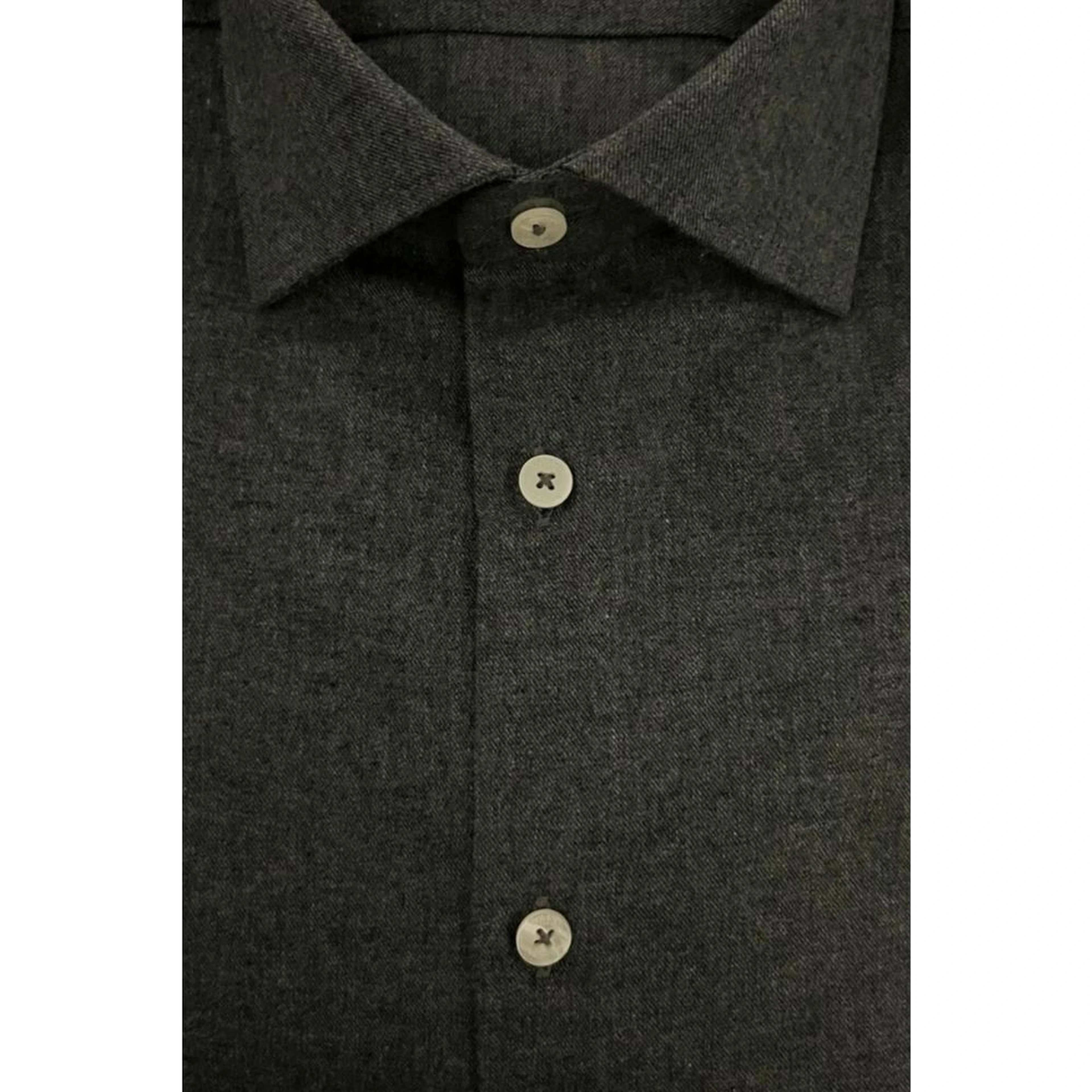 Gray Cotton Men Shirt