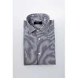 Blue Cotton Men Shirt