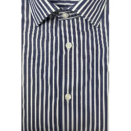 Blue Cotton Men Shirt