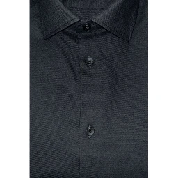 Black Cotton Men Shirt