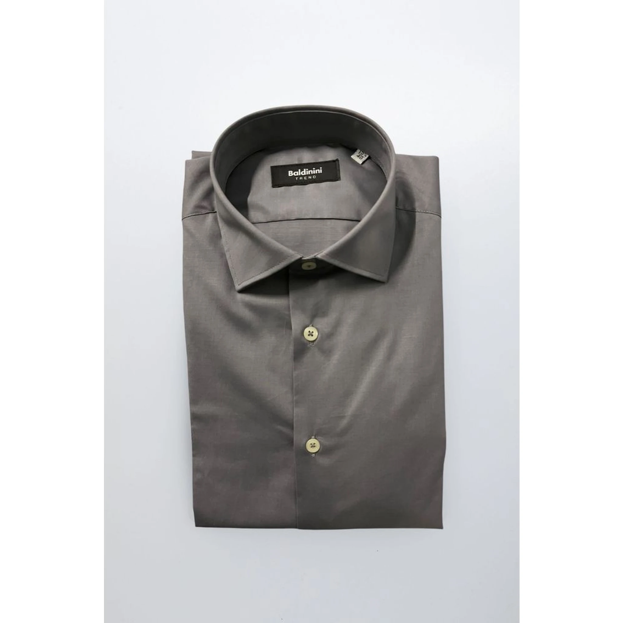 Gray Cotton Men Shirt