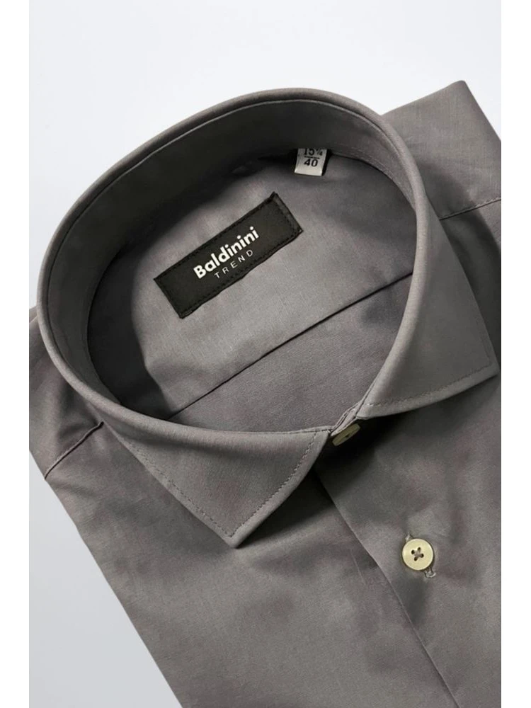 Gray Cotton Men Shirt alternative