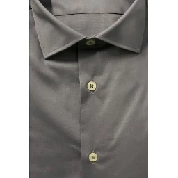 Gray Cotton Men Shirt