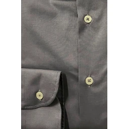 Gray Cotton Men Shirt