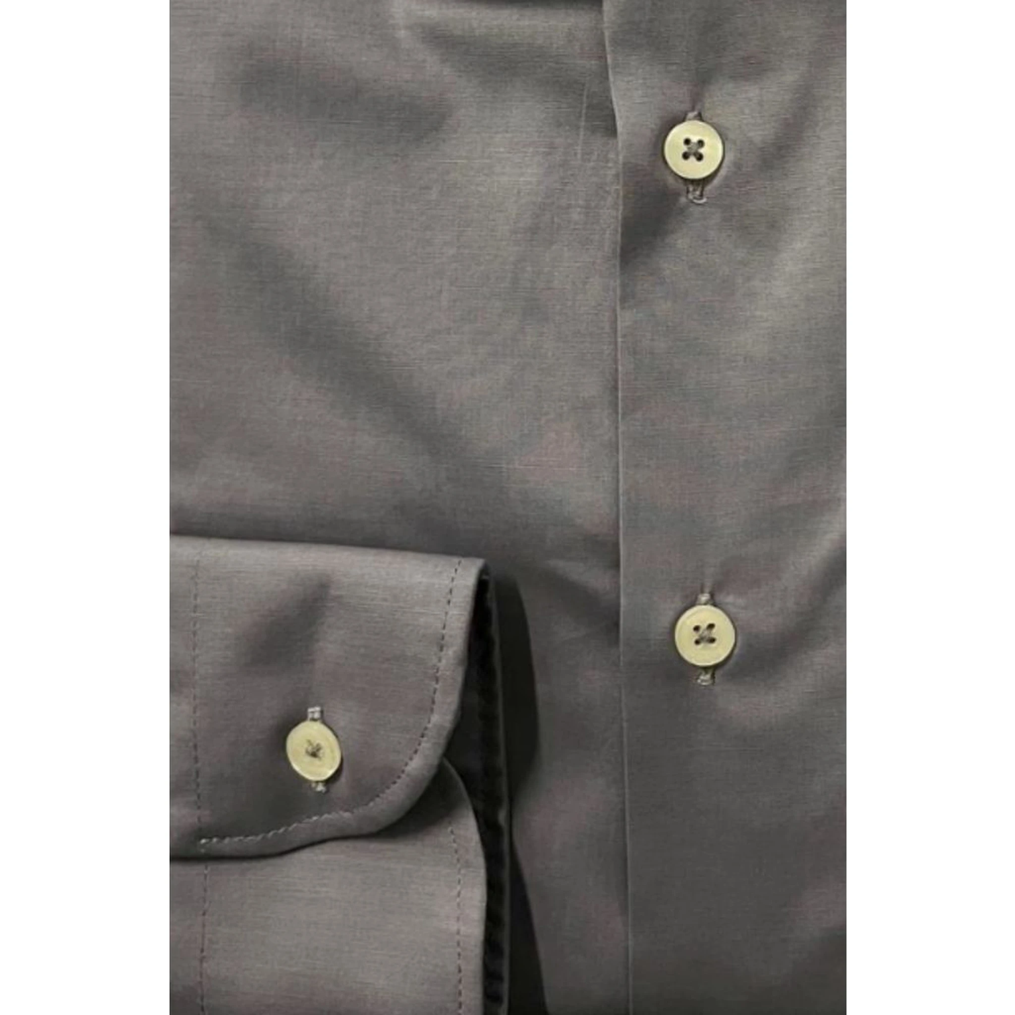 Gray Cotton Men Shirt