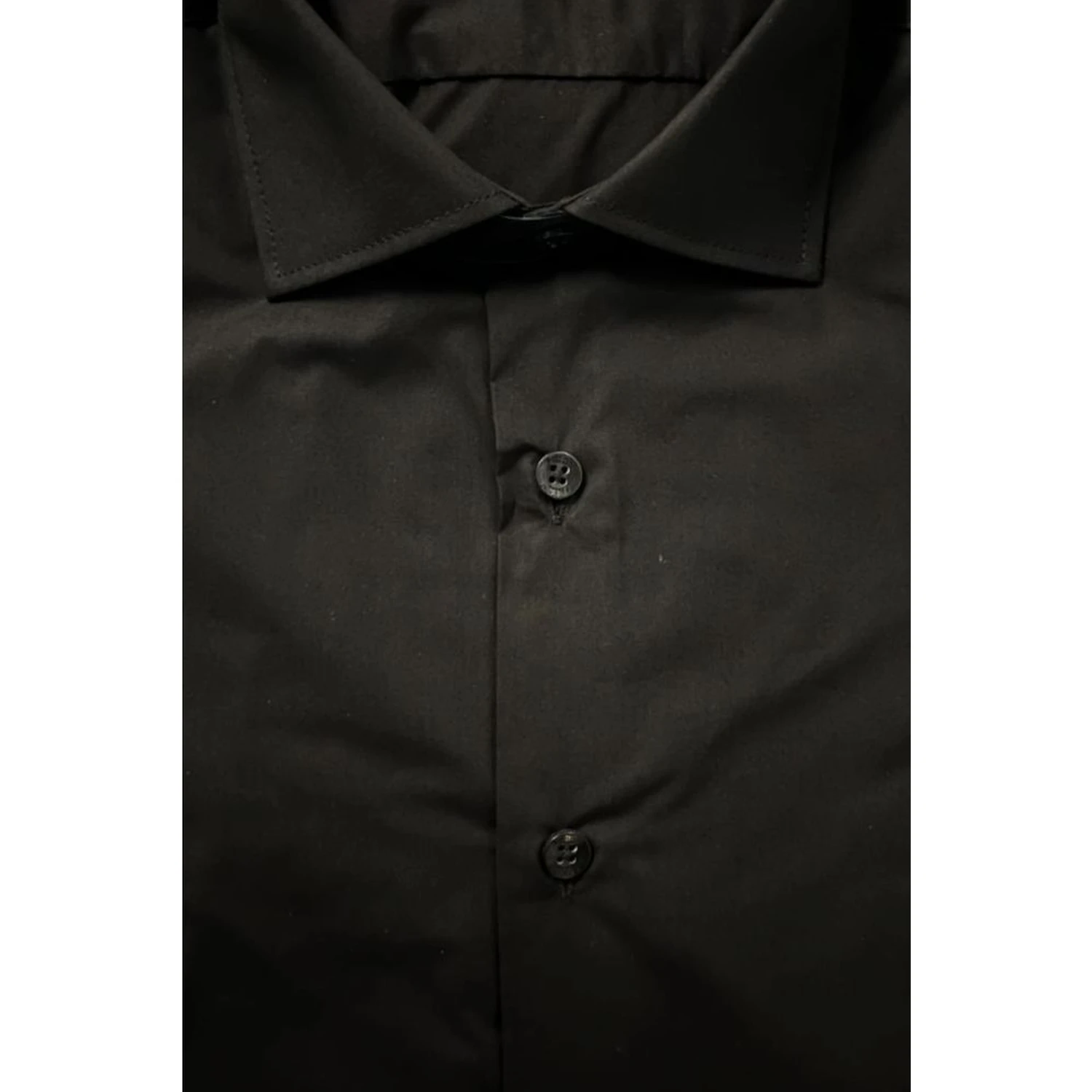 Black Cotton Men's Shirt