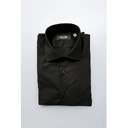 Black Cotton Men's Shirt