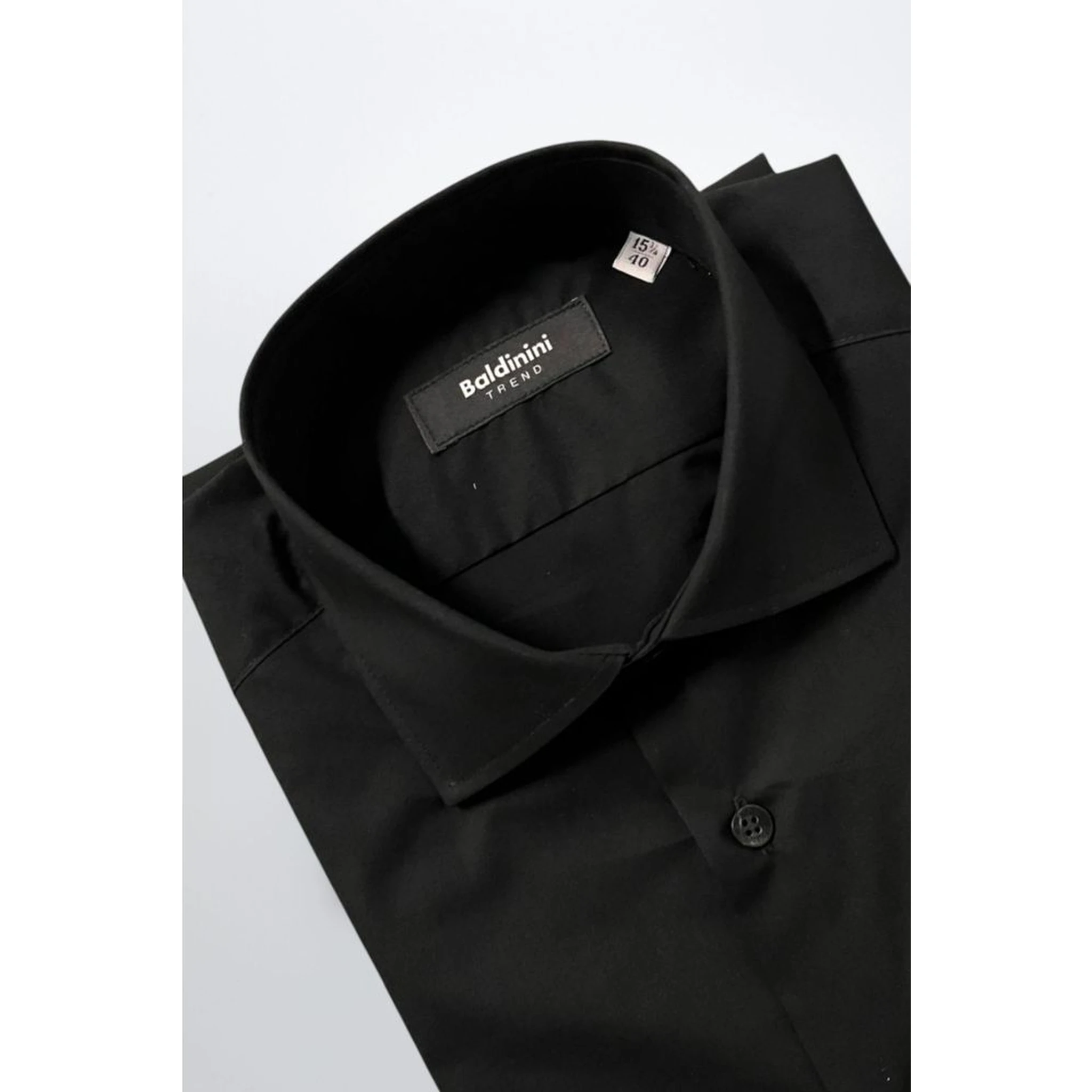 Black Cotton Men's Shirt