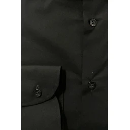 Black Cotton Men's Shirt