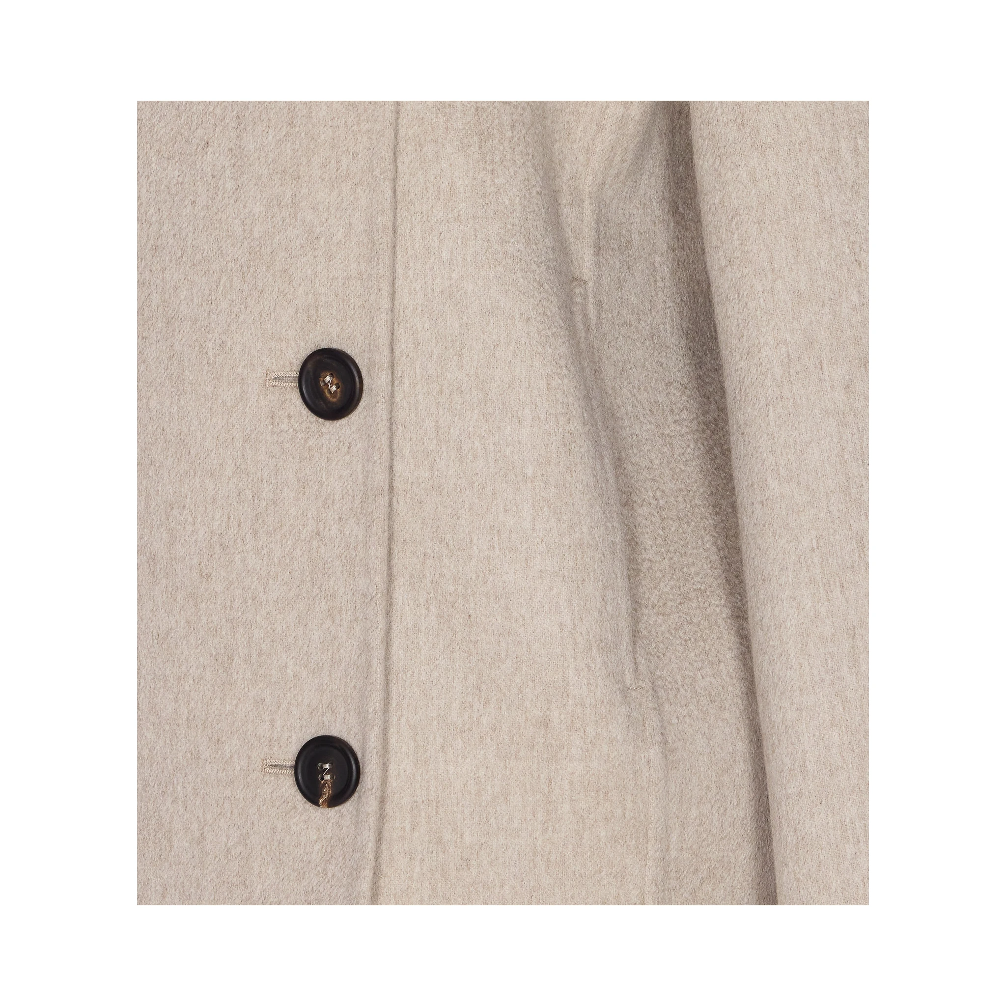 Double-breasted cashmere