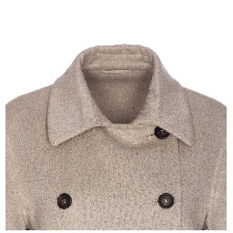 Double-breasted cashmere