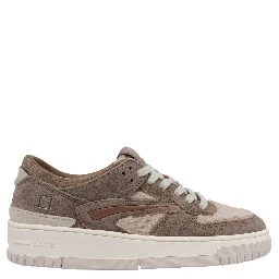 Low-top Sneakers In Logic Fondo Crust Leather And Suede In Multi