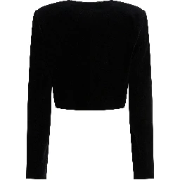 Cropped jacket with buttons