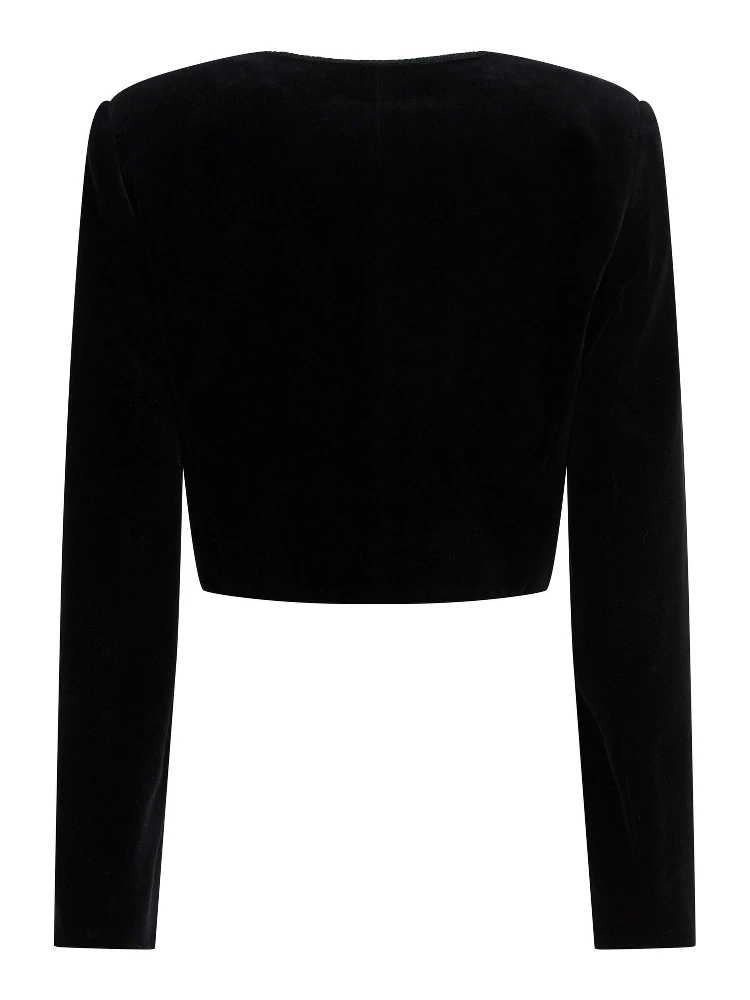 Cropped jacket with buttons alternative