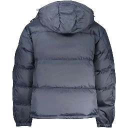 Blue Polyester Men's Jacket