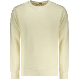 White Cotton Men Sweatshirt