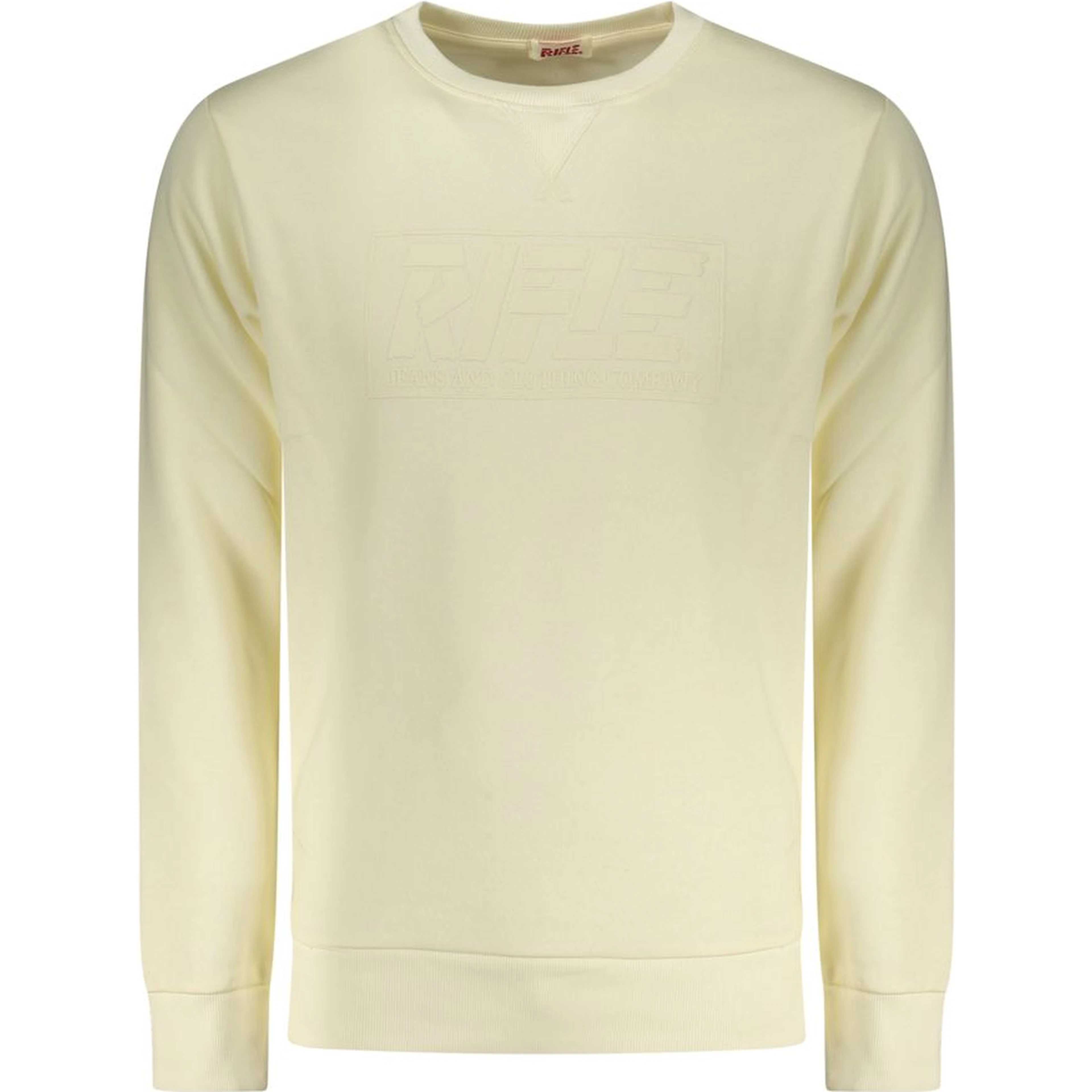 White Cotton Men Sweatshirt