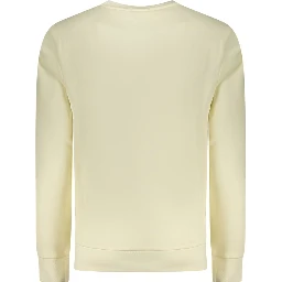 White Cotton Men Sweatshirt