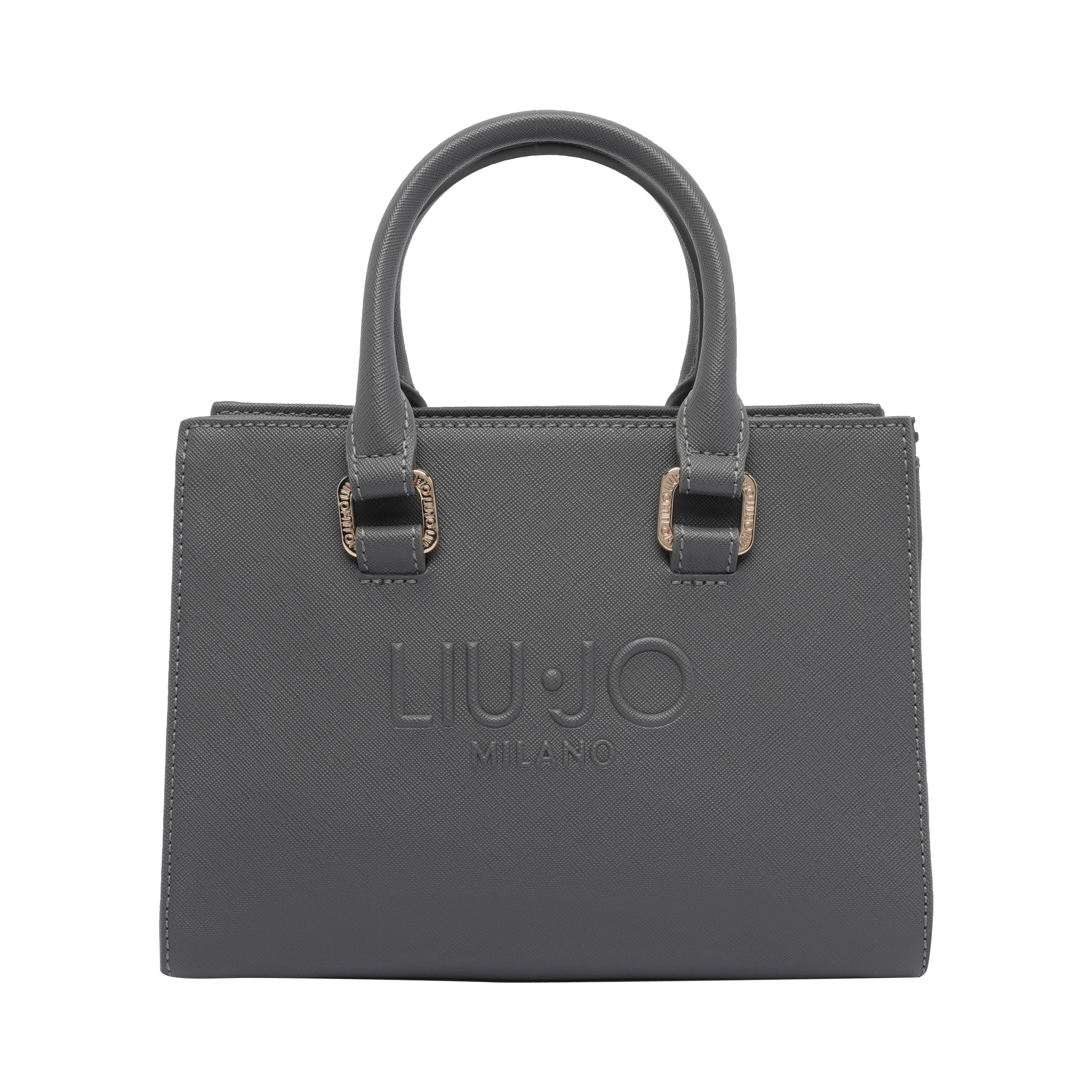 logo-embossed tote bag