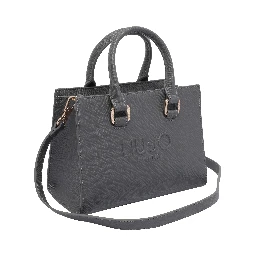 logo-embossed tote bag