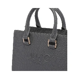 logo-embossed tote bag