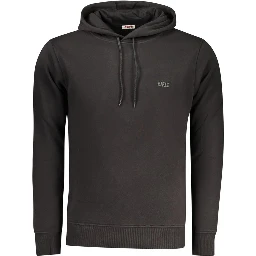 Black Cotton Sweatshirt