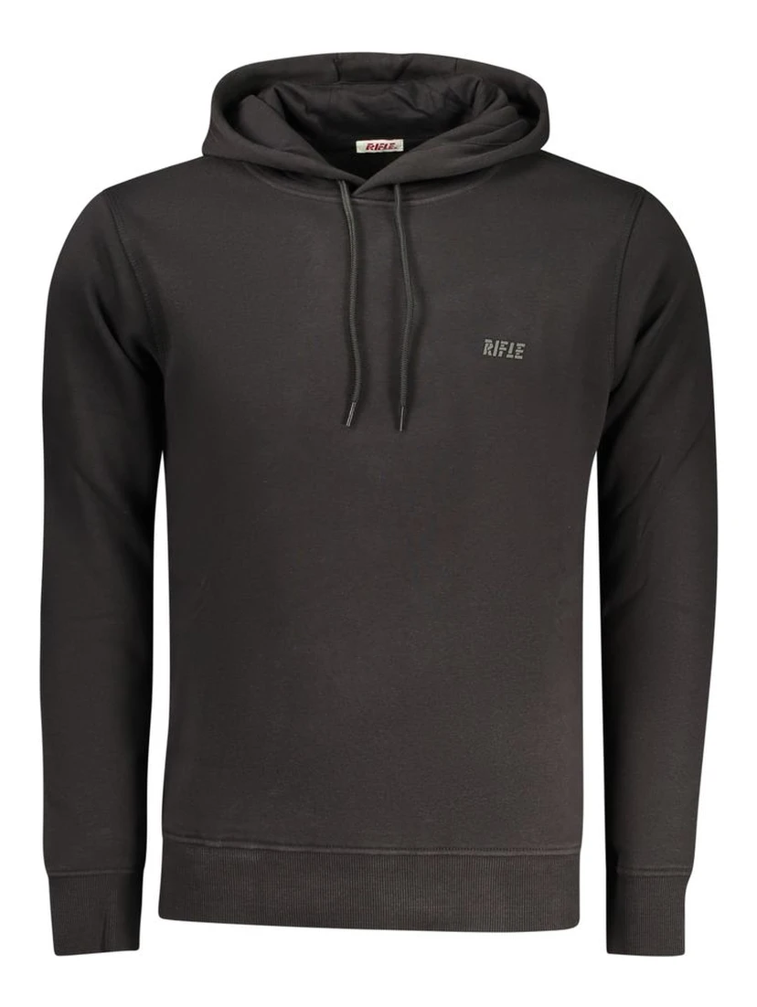Black Cotton Sweatshirt