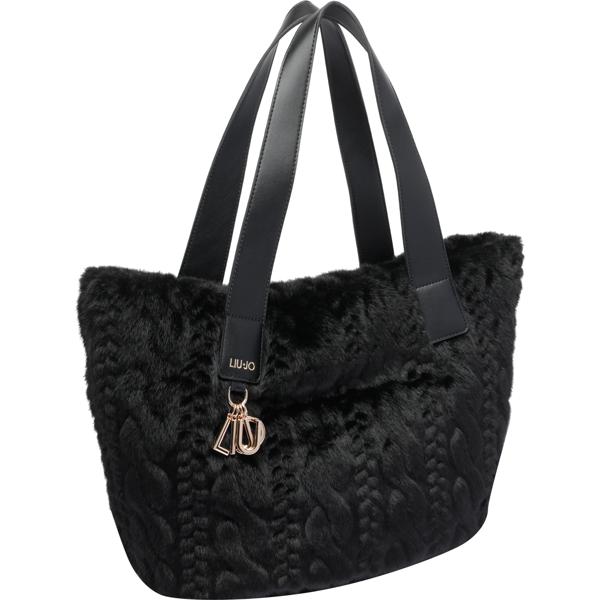 large cable-knit tote bag