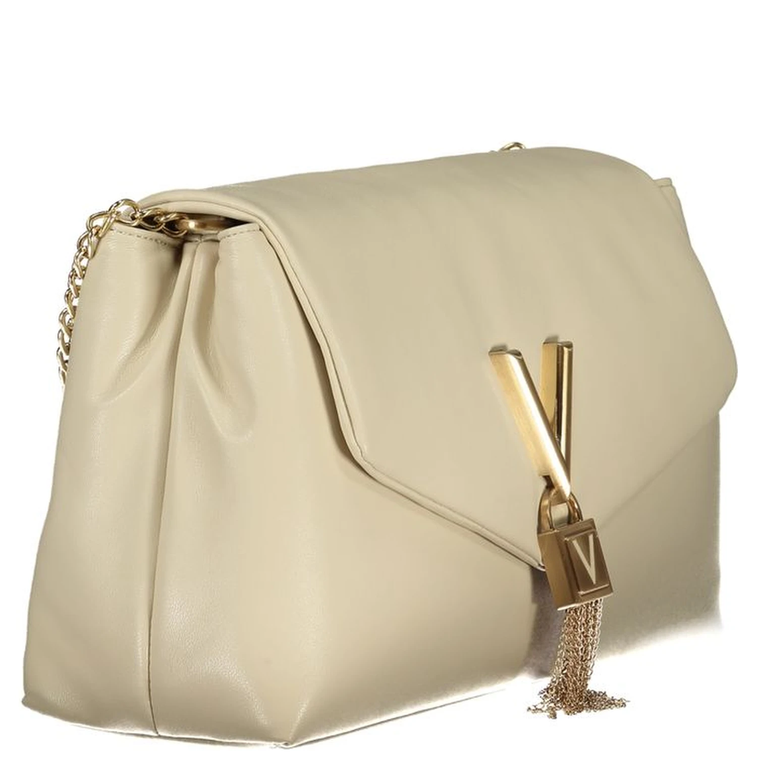 Beige Polyethylene Handbag