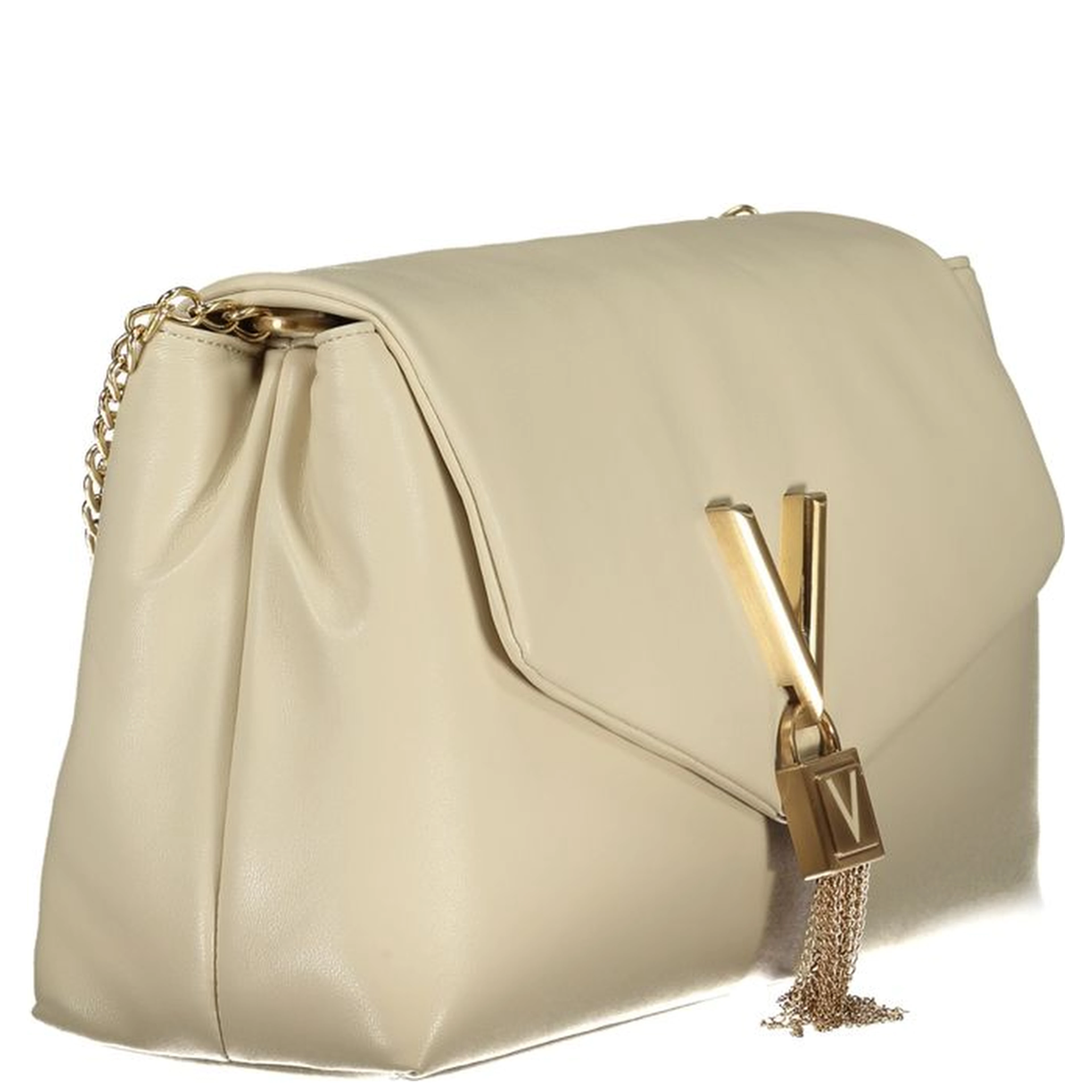 Beige Polyethylene Handbag